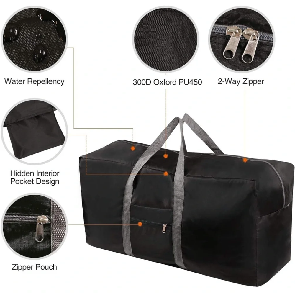 Red Camp 100 Liter Large Foldable Travel Duffel Bag